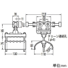 未来工業 【受注生産品】ケーブルカッシャー アルミレール用 内走行用 650型 フラットケーブル用 ブラケット70R ケーブル厚さ10〜35mm・幅〜100mm 【受注生産品】ケーブルカッシャー アルミレール用 内走行用 650型 フラットケーブル用 ブラケット70R ケーブル厚さ10〜35mm・幅〜100mm CKA-651 画像2