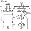 未来工業 【受注生産品】ケーブルカッシャー 中量用アルミレール用 2段吊り仕様 ブラケット70R+125R ケーブル厚さ〜50mm・幅〜150mm 【受注生産品】ケーブルカッシャー 中量用アルミレール用 2段吊り仕様 ブラケット70R+125R ケーブル厚さ〜50mm・幅〜150mm CKA-702M 画像2