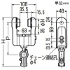 未来工業 【受注生産品】ケーブルカッシャー C形鋼(30×60mm)用 シングルローラー 80A型 ケーブル径φ10〜20mm 吊り数2 【受注生産品】ケーブルカッシャー C形鋼(30×60mm)用 シングルローラー 80A型 ケーブル径φ10〜20mm 吊り数2 CK-82AZZ 画像2