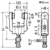 未来工業 ケーブルカッシャー C形鋼(45×75mm)用 シングルローラー 80B型 ケーブル径φ10〜20mm 吊り数1 ケーブルカッシャー C形鋼(45×75mm)用 シングルローラー 80B型 ケーブル径φ10〜20mm 吊り数1 CK-81BZZ 画像2