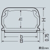 未来工業 Eモール VVFケーブル・光ファイバ用モール 屋外・屋内兼用 全長1m 0号 底面テープ付 茶 Eモール VVFケーブル・光ファイバ用モール 屋外・屋内兼用 全長1m 0号 底面テープ付 茶 EML-0BT 画像3