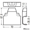 未来工業 チーズ Eモール付属品 屋外・屋内兼用 4号 チョコレート チーズ Eモール付属品 屋外・屋内兼用 4号 チョコレート EMT-4T 画像2