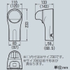 未来工業 ウォールカバー 掃除機能付きエアコン用 スッキリライン(E)用 70型 ミルキーホワイト ウォールカバー 掃除機能付きエアコン用 スッキリライン(E)用 70型 ミルキーホワイト GKWC-70M 画像2