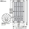 未来工業 計器箱取付板 中部電力管内用 通線用ノックアウト付 アイボリー 計器箱取付板 中部電力管内用 通線用ノックアウト付 アイボリー BPFC-2I 画像2