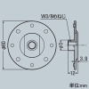 未来工業 ALC用フランジナット 適合ボルトW3/8 ボルト用クリップ2コ付 ALC用フランジナット 適合ボルトW3/8 ボルト用クリップ2コ付 ALCN-3B 画像2