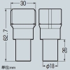 未来工業 ドレン配管コンビネーションカップリング VP13/VE14/DP14用付属品/DA-KHS(M)・ドレンホース14用 グレー ドレン配管コンビネーションカップリング VP13/VE14/DP14用付属品/DA-KHS(M)・ドレンホース14用 グレー DA-BWH14 画像2