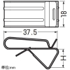 未来工業 ケーブルクリップ ステンレス製 H・L形鋼用 適合鋼材厚2〜6mm ケーブルクリップ ステンレス製 H・L形鋼用 適合鋼材厚2〜6mm KC-SF2 画像2