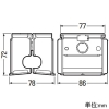 未来工業 ハゼ式折板屋根用取付金具 角ハゼ用 適合ボルトM8(対辺13mm) ハゼ式折板屋根用取付金具 角ハゼ用 適合ボルトM8(対辺13mm) HY-K8 画像2