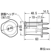 未来工業 カラー・ヘッダーインサート 型枠用 W1/2ボルト用 埋設深さ45mm 青 カラー・ヘッダーインサート 型枠用 W1/2ボルト用 埋設深さ45mm 青 NK-4B 画像3