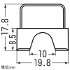 未来工業 ケーブルタッカー用ステップル 適合ケーブル5C-2V・5C-FV・5C-FB 黒 1箱250個入(1連連結個数25個×10) ケーブルタッカー用ステップル 適合ケーブル5C-2V・5C-FV・5C-FB 黒 1箱250個入(1連連結個数25個×10) MCT-S5C 画像2