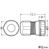 未来工業 ミラグランド ボックス用 適合ノック径φ21〜φ22mm VVF1.6×2C・VVF2.0×2C用 黒 ミラグランド ボックス用 適合ノック径φ21〜φ22mm VVF1.6×2C・VVF2.0×2C用 黒 GLK-16SF2K 画像2