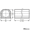 未来工業 配管モール ≪エネモール≫ 屋内・屋外兼用 適合パイプ外径φ13mm 全長2100mm 配管モール ≪エネモール≫ 屋内・屋外兼用 適合パイプ外径φ13mm 全長2100mm GML-8M 画像2