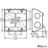 未来工業 斜めボックス 側面ノックアウト径φ27・φ34×4 斜めボックス 側面ノックアウト径φ27・φ34×4 GCNO-5B 画像2