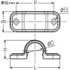 未来工業 ガスフレキ管両サドル 適合管サイズ10 ガスフレキ管両サドル 適合管サイズ10 GSFT-10 画像2