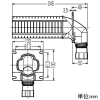 未来工業 壁貫通エルボボックス 適合サヤ管22 適合水栓継手WSK2-10A-15・WSK2-13A-15 壁貫通エルボボックス 適合サヤ管22 適合水栓継手WSK2-10A-15・WSK2-13A-15 GSSK2-22 画像2