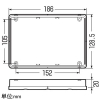 未来工業 ボックス用継枠 ワンタッチタイプ プラスチック製継枠 3個用スイッチボックス用 継枠高さ20mm ボックス用継枠 ワンタッチタイプ プラスチック製継枠 3個用スイッチボックス用 継枠高さ20mm OF-182JY20 画像2