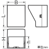 未来工業 コーナージョイント ミラダクト付属品 屋外・屋内兼用 60型 カベ白 コーナージョイント ミラダクト付属品 屋外・屋内兼用 60型 カベ白 MIDCJ-60W 画像2