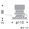 遠藤照明 LEDグレアレスベースダウンライト 1400TYPE CDM-R35W器具相当 埋込穴φ100mm 超広角配光 12000〜1800K 黒 電源別売 LEDグレアレスベースダウンライト 1400TYPE CDM-R35W器具相当 埋込穴φ100mm 超広角配光 12000〜1800K 黒 電源別売 SXD1002B 画像2