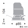 遠藤照明 LEDグレアレスベースダウンライト 900・600TYPE FHT32W・FHT24W器具相当 埋込穴φ75mm 広角配光 グレアカット40° ナチュラルホワイト(4000K) 鏡面コーン 電源別売 LEDグレアレスベースダウンライト 900・600TYPE FHT32W・FHT24W器具相当 埋込穴φ75mm 広角配光 グレアカット40° ナチュラルホワイト(4000K) 鏡面コーン 電源別売 ERD8734WB 画像2