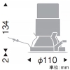 遠藤照明 LEDグレアレスベースダウンライト 2400・1400・900TYPE FHT32W×2・CDM-R35W・FHT32W器具相当 埋込穴φ100mm 広角配光 ナチュラルホワイト(4000K) 鏡面マットコーン 電源別売 LEDグレアレスベースダウンライト 2400・1400・900TYPE FHT32W×2・CDM-R35W・FHT32W器具相当 埋込穴φ100mm 広角配光 ナチュラルホワイト(4000K) 鏡面マットコーン 電源別売 ERD6263SD 画像2