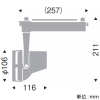 遠藤照明 LEDスポットライト 生鮮食品用 4000TYPE HCI-T(高彩度タイプ)70W器具相当 中角配光 非調光・無線調光兼用 電球色 黒 LEDスポットライト 生鮮食品用 4000TYPE HCI-T(高彩度タイプ)70W器具相当 中角配光 非調光・無線調光兼用 電球色 黒 EFS6281B 画像2