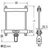 未来工業 ビームラックル 角・丸パイプ・H形鋼・C形鋼組み合わせ用 電気亜鉛めっき仕様 適合ボルトW3/8 適合鋼材幅90〜155mm ビームラックル 角・丸パイプ・H形鋼・C形鋼組み合わせ用 電気亜鉛めっき仕様 適合ボルトW3/8 適合鋼材幅90〜155mm SGPA-15-3 画像2
