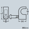 未来工業 通信線ステップル 木ねじ付 5C-2V・5C-2VF・5C-FV・5C-FVS・S-5C-FB用 黒 通信線ステップル 木ねじ付 5C-2V・5C-2VF・5C-FV・5C-FVS・S-5C-FB用 黒 TUSM-5C 画像2