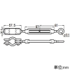 未来工業 ターンバックル 連結金具付 両側アイボルトタイプ 電気亜鉛めっき仕様 ターンバックル 連結金具付 両側アイボルトタイプ 電気亜鉛めっき仕様 YKTF-W2-set 画像2
