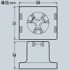 未来工業 照明器具カバー X線防護用 露出照明取付ボルト用 鉛当量2.0mm 下穴径φ30mm以下 照明器具カバー X線防護用 露出照明取付ボルト用 鉛当量2.0mm 下穴径φ30mm以下 XPL-RW34-set 画像2