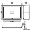 未来工業 プラスチック製防雨ボックス ≪ウオルボックス≫ 屋根付 ヨコ型 有効深さ160mm ブラック プラスチック製防雨ボックス ≪ウオルボックス≫ 屋根付 ヨコ型 有効深さ160mm ブラック WB-17AK 画像2