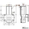 未来工業 座付胴長ストレート Wタイプ継手 Rc1/2ねじ 架橋ポリエチレン管10 座付胴長ストレート Wタイプ継手 Rc1/2ねじ 架橋ポリエチレン管10 WSZL-10A-15T 画像2