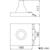 遠藤照明 LEDアッパーペンダントライト フラットタイプ 連結端用 JDR TYPE 110Vφ50省電力ダイクロハロゲン球50W器具相当 E11口金 黒 ランプ・吊具別売 LEDアッパーペンダントライト フラットタイプ 連結端用 JDR TYPE 110Vφ50省電力ダイクロハロゲン球50W器具相当 E11口金 黒 ランプ・吊具別売 ERP7525B 画像2