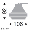 遠藤照明 LEDユニバーサルダウンライト 《ムービングジャイロシステム》 灯体ユニットのみ 1400TYPE CDM-R35W器具相当 中角配光 白色 演色Ra96 白 LEDユニバーサルダウンライト 《ムービングジャイロシステム》 灯体ユニットのみ 1400TYPE CDM-R35W器具相当 中角配光 白色 演色Ra96 白 ERS6037WA 画像2