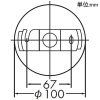 DAIKO LED小型ペンダントライト 直付専用 ランプ付 白熱灯60W相当 非調光タイプ LED電球4.2W 口金E17 電球色 LED小型ペンダントライト 直付専用 ランプ付 白熱灯60W相当 非調光タイプ LED電球4.2W 口金E17 電球色 DPN-38904Y 画像2