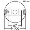 DAIKO LED小型ペンダントライト 直付専用 ランプ付 白熱灯60W相当 非調光タイプ LED電球4.2W 口金E17 電球色 LED小型ペンダントライト 直付専用 ランプ付 白熱灯60W相当 非調光タイプ LED電球4.2W 口金E17 電球色 DPN-38210Y 画像2