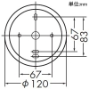 DAIKO LEDブラケットライト ランプ付 白熱灯25W相当 非調光タイプ LEDフィラメント電球2.5W 口金E26 キャンドル色 LEDブラケットライト ランプ付 白熱灯25W相当 非調光タイプ LEDフィラメント電球2.5W 口金E26 キャンドル色 DBK-40809Y 画像2