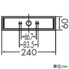 DAIKO LEDペンダントライト ランプ付 12Vダイクロハロゲン35W×4灯相当 調光タイプ LED電球4W・中角形×4灯 口金E11 電球色 LEDペンダントライト ランプ付 12Vダイクロハロゲン35W×4灯相当 調光タイプ LED電球4W・中角形×4灯 口金E11 電球色 DPN-41986YG 画像2