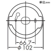 DAIKO LED小型ペンダントライト フランジタイプ 直付専用 ランプ付 白熱灯60W相当 非調光タイプ LEDユニットフラット形4.3W 口金GX53-1 電球色 透明(リブ入) LED小型ペンダントライト フランジタイプ 直付専用 ランプ付 白熱灯60W相当 非調光タイプ LEDユニットフラット形4.3W 口金GX53-1 電球色 透明(リブ入) DPN-41921Y 画像2