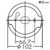 DAIKO LED小型ペンダントライト フランジタイプ 直付専用 ランプ付 白熱灯60W相当 非調光タイプ LEDユニットフラット形4.6W 口金GX53-1 広角形 電球色 ベージュ LED小型ペンダントライト フランジタイプ 直付専用 ランプ付 白熱灯60W相当 非調光タイプ LEDユニットフラット形4.6W 口金GX53-1 広角形 電球色 ベージュ DPN-41748Y 画像2