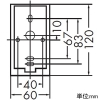 DAIKO LEDブラケットライト 上向付・下向付兼用 白熱灯40W相当 非調光タイプ LED5.9W 電球色 ブラスゴールド LEDブラケットライト 上向付・下向付兼用 白熱灯40W相当 非調光タイプ LED5.9W 電球色 ブラスゴールド DBK-41585Y 画像2