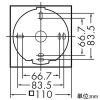 DAIKO LEDブラケットライト ランプ付 白熱灯60W相当 非調光タイプ LED電球4.2W 口金E17 電球色 LEDブラケットライト ランプ付 白熱灯60W相当 非調光タイプ LED電球4.2W 口金E17 電球色 DBK-41906Y 画像2