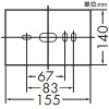 DAIKO LEDブラケットライト 上下配光タイプ 白熱灯60W相当 非調光タイプ LED5.5W 温白色 木製・白 LEDブラケットライト 上下配光タイプ 白熱灯60W相当 非調光タイプ LED5.5W 温白色 木製・白 DBK-38083A 画像2