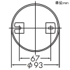 DAIKO LED小型シーリングライト 天井取付専用 ランプ付 白熱灯60W相当 調光タイプ LEDユニットフラット形4.3W 口金GX53-1 電球色 白 LED小型シーリングライト 天井取付専用 ランプ付 白熱灯60W相当 調光タイプ LEDユニットフラット形4.3W 口金GX53-1 電球色 白 DCL-5457YWE 画像2