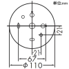 DAIKO LED小型シーリングライト 天井取付専用 ランプ付 白熱灯60W相当 非調光タイプ LEDユニットフラット形4.5W 口金GX53-1a 広角形 温白色 配光角60° LED小型シーリングライト 天井取付専用 ランプ付 白熱灯60W相当 非調光タイプ LEDユニットフラット形4.5W 口金GX53-1a 広角形 温白色 配光角60° DCL-3712AW 画像2