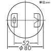 DAIKO LED小型シーリングライト 天井付・壁付兼用 ランプ付 白熱灯25W相当 非調光タイプ LEDフィラメント電球・ボール球形2.5W 口金E26 キャンドル色 黒 LED小型シーリングライト 天井付・壁付兼用 ランプ付 白熱灯25W相当 非調光タイプ LEDフィラメント電球・ボール球形2.5W 口金E26 キャンドル色 黒 DCL-41375Y 画像2