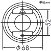 DAIKO LED小型シーリングライト 天井付・壁付兼用 ランプ付 白熱灯25W相当 非調光タイプ LEDフィラメント電球2.5W 口金E26 キャンドル色 白 LED小型シーリングライト 天井付・壁付兼用 ランプ付 白熱灯25W相当 非調光タイプ LEDフィラメント電球2.5W 口金E26 キャンドル色 白 DCL-41806Y 画像2