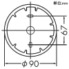 DAIKO LEDスポットライト ≪楽調≫ 2色温度切替調光タイプ フランジタイプ 直付専用 天井付・壁付兼用 白熱灯100W相当 調光タイプ LED8.8W 電球色・温白色 白 LEDスポットライト ≪楽調≫ 2色温度切替調光タイプ フランジタイプ 直付専用 天井付・壁付兼用 白熱灯100W相当 調光タイプ LED8.8W 電球色・温白色 白 DSL-5525FWG 画像3