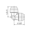 オンダ製作所 オンダ製作所 ダブルロックジョイントP WPL3型 エルボソケット 13A×13A オンダ製作所 ダブルロックジョイントP WPL3型 エルボソケット 13A×13A WPL3-13-S 画像2