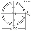 DAIKO LEDスポットライト フランジタイプ 直付専用 天井付・壁付兼用 ランプ付 ダイクロハロゲン50W相当 調光タイプ LED電球5.7W 口金E11 中角形 電球色 白 LEDスポットライト フランジタイプ 直付専用 天井付・壁付兼用 ランプ付 ダイクロハロゲン50W相当 調光タイプ LED電球5.7W 口金E11 中角形 電球色 白 DSL-3660YWG 画像3