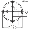 DAIKO LED吹き抜け灯 ランプ付 白熱灯60W×3灯相当 非調光タイプ LED電球4.3W×3灯 口金E26 電球色 LED吹き抜け灯 ランプ付 白熱灯60W×3灯相当 非調光タイプ LED電球4.3W×3灯 口金E26 電球色 DCH-40719Y 画像2